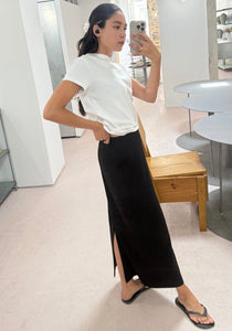 Longline Skirt Black